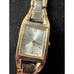ANNE KLEIN WOMEN STAINLESS STEEL Two TONE Watch New Battery
